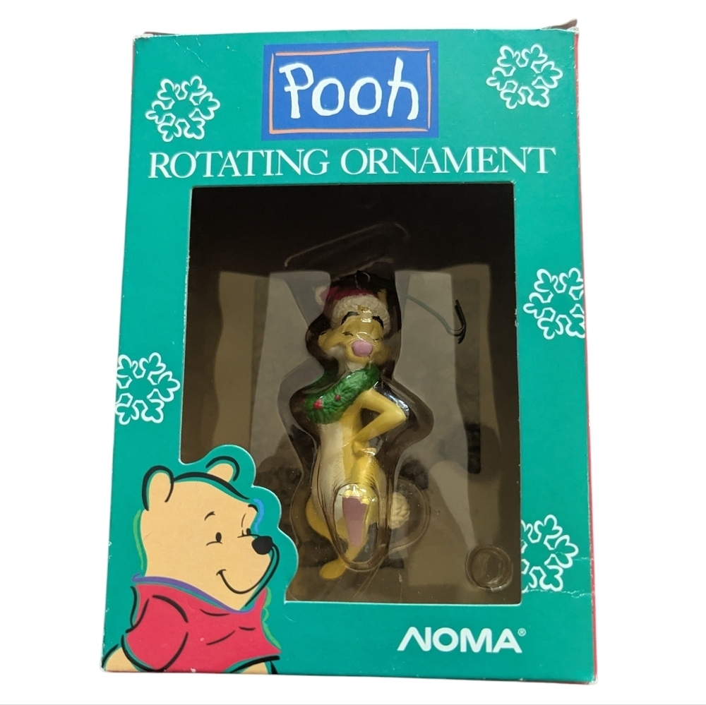 Disney Winnie the Pooh Rabbit NOMA Rotating Vintage Christmas Ornament
